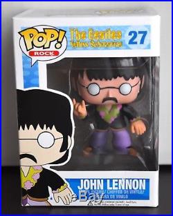 Funko Pop Rock The Beatles #27 John Lennon Vinyl Figure Toy-Yellow