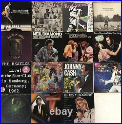 16 Vinyl LP Lot Springsteen Rolling Stones George Harrison Beatles Kinks Band
