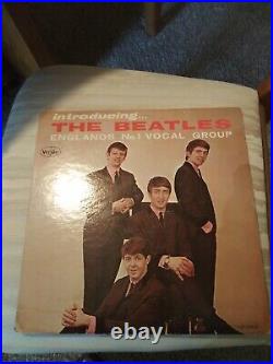 1964 Introducing the Beatles VJLP 1062 Black Label Vee-Jay Records 63-3402