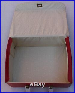 1964 Vintage The Beatles Red Vinyl Nems Air Flite Lunchbox Lunch Box SUPER RARE