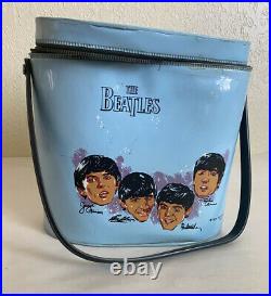 1965 NEMS Enterprise Vintage The Beatles Blue Vinyl Original Lunchbox Aladdin