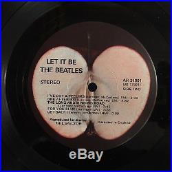 1970 EMI APPLE THE BEATLES LET IT BE US 12 LP VINYL RED APPLE LOGO Near Mint