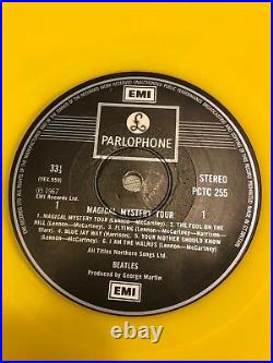 1978 The Beatles Magical Mystery Tour LP YELLOW VINYL Parlaphone PCTC 255 VG+/VG
