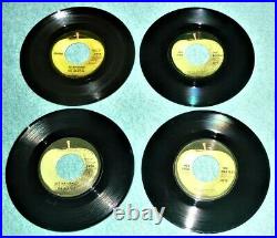 (24) 45 RPM VINYL RECORDS by THE BEATLES / SEE PICTURES for TRACKS