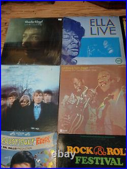64 Vinyl Record Album Lot Classic Rock Soul Jazz Blues The Beatles Rolling Stone