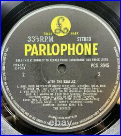 Authentic Parlophone Stereo / With The Beatles / England 1963 /Vinyl Near Mint