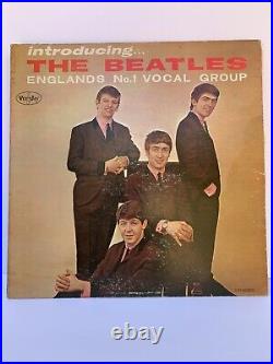 Authentic, rare 1964 INTRODUCING the BEATLES vinyl album in excellent condition