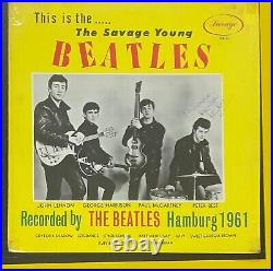 Autographed SAVAGE YOUNG BEATLES Signed by Drummer Pete Best Lennon McCartney