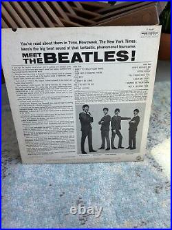 BEATLES Meet The Beatles T-2407 1964 Mono Pinckneyville Pressing VG++ Rainbow