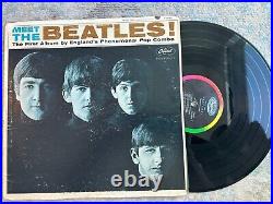 BEATLES Meet The Beatles T-2407 1964 VG+ Original Rainbow Capital Records