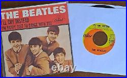 BEATLES NEAR MINT- VINYL/EX- SLEEVE'64 I'll Cry Instead RARE BEAUTIFUL VINYL