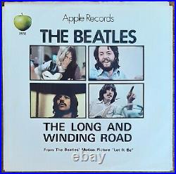 BEATLES Near Mint- SLEEVE & EX+ VINYL 1970 The Long & Winding Road BEAUTIFUL