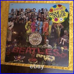 BEATLES Sgt. PEPPERS1967 STEREOORANGE VINYL FRENCH PRESSGATEFOLDODEONMINT