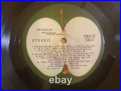 BEATLES White Album 2xLP Apple 70 S Press, Poster, Rare Label Version, VG+/NM