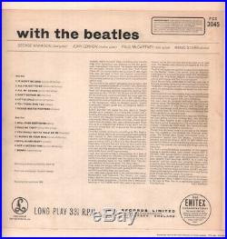 BEATLES With The LP VINYL 14 Track Stereo Black Yellow Label Design With Parlo
