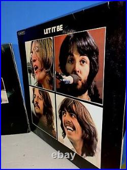 BEATLES let it be Box Set 1970 German Release With Book No Box One Owner Vinyl