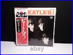 BEATLESMeet The BeatlesLp Japan Obi Japanese Mono Vinyl White Abbey Yellow