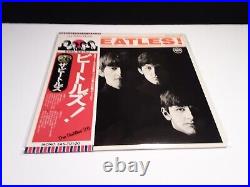 BEATLESMeet The BeatlesLp Japan Obi Japanese Mono Vinyl White Abbey Yellow