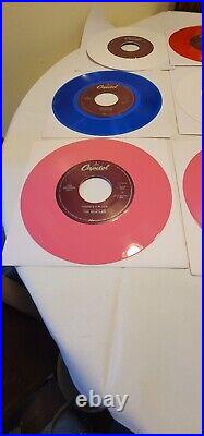 Beatles 15 Colored Vinyl 45 Set 1987 Jukebox Only