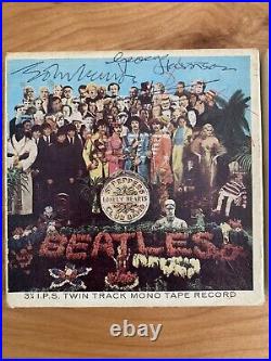 Beatles AUTOGRAPHED Sgt Pepper Original Mono Tape Record (READ BELOW)