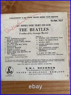 Beatles AUTOGRAPHED Sgt Pepper Original Mono Tape Record (READ BELOW)