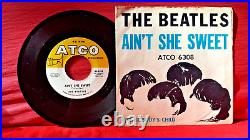 Beatles Ain't She Sweet 45-rpm sleeve/disc, 1964, VG++ sleeve, VG++/NM- vinyl