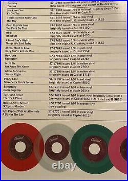 Beatles Colored Vinyl 45rpms Set Of 15 1st Series (January 1994)
