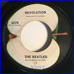Beatles / Hey Jude & Revolution / 1968 Error East Coast 45 with Apple Sleeve / NM