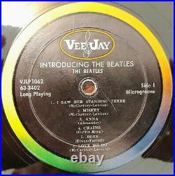 Beatles Introducing The Beatles Ad Back Mono Vee Jay VJ LP Album Record VG+