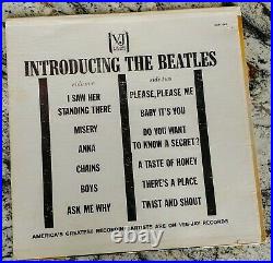 Beatles Introducing The Beatles STEREO Vee Jay VJ Album Version 2 VG Brackets