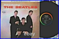 Beatles LP INTRODUCING THE BEATLES Version 1 STEREO AD BACK NM