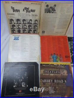 Beatles LP Vinyl Record, Twist & Shout, Abby Road, 65', Meet the, Hamburg, Lot of 12