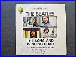 Beatles Long Winding Road/For You Blue 45 RECORD Picture Sleeve NOS NEW-UNPLAYED
