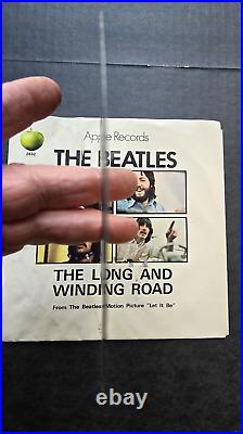 Beatles Long Winding Road/For You Blue 45 RECORD Picture Sleeve NOS NEW-UNPLAYED
