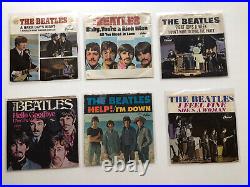 Beatles- Lot of 14 Original US Picture Sleeves & 45rpm records