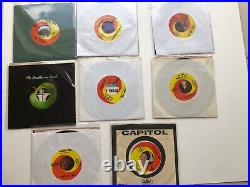 Beatles- Lot of 14 Original US Picture Sleeves & 45rpm records