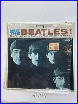 Beatles Meet The Beatles 1970's US Apple Vinyl LP In Partial Shrink NM