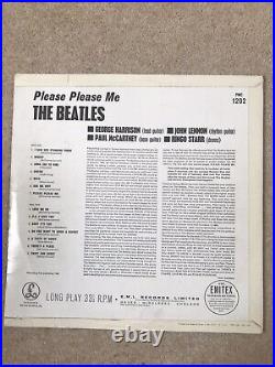 Beatles Please Please Me 1963 Parlophone 3rd Press. Gold Sleeve. 1GR/1M Ex/Ex