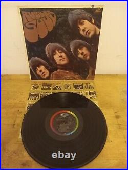 Beatles Rubber Soul promo punch 1st Pressing Mono NO THE BEATLES RIAA 4 ex/