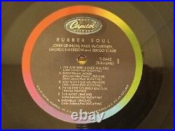 Beatles Rubber Soul promo punch 1st Pressing Mono NO THE BEATLES RIAA 4 ex/