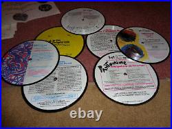 Beatles Set Of 7 Uk Christmas Record Picture Discs From 1983 In Numbered Holder