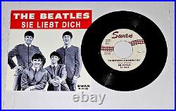 Beatles Swan S-4182-s'sie Liebt Dich' One Line Title Virtue Studio With Sleeve