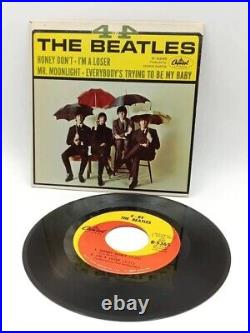 Beatles US EP Capitol R5365 4 BY THE BEATLES Record/Cover EUC