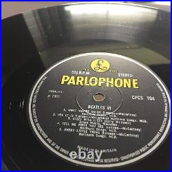 Beatles VI 1965 Rare Export Parlophone Vinyl Lp Cpcs 104 With Misprint