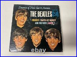 Beatles Vj Ep 1-903 Souvenir Of Their Visit To America Jacket & Disc Free S/h