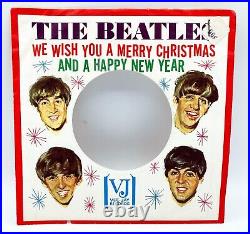 Beatles We Wish You A Merry Christmas 1964 Vj Records Sleeve Only