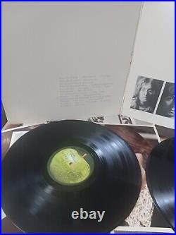 Beatles White Album 1968 Apple SWBO-101 with Poster+Photos Low Number UNBANDED