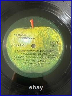 Beatles White Album Early First Pressing Numbered Edition ALL 7 ERRORS