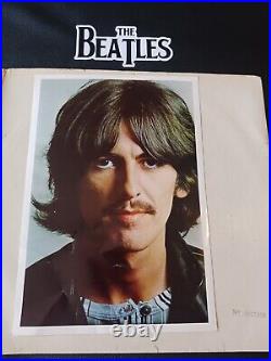 Beatles White Album UK 1st press KT TAX PCS 7068 # 037748 Poster VG+