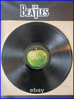 Beatles White Album UK 1st press KT TAX PCS 7068 # 037748 Poster VG+